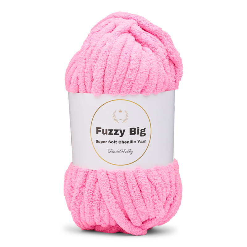 LindeHobby Fuzzy Chenille BIG 48 Neon Light Pink