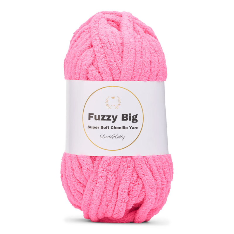 LindeHobby Fuzzy Chenille BIG 49 Neon Pink
