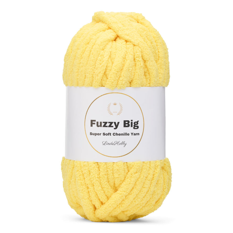 LindeHobby Fuzzy Chenille BIG 09 Yellow