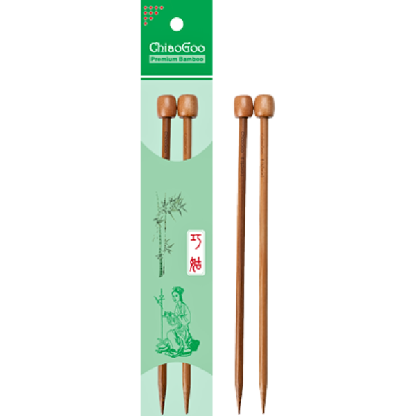 ChiaoGoo Bamboo Patina Single Pointed Needles (18, 23 and 33 cm)