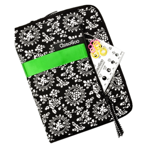 ChiaoGoo Interchangeable Circular Needle Set, Spin Bamboo, Complete, 10 cm