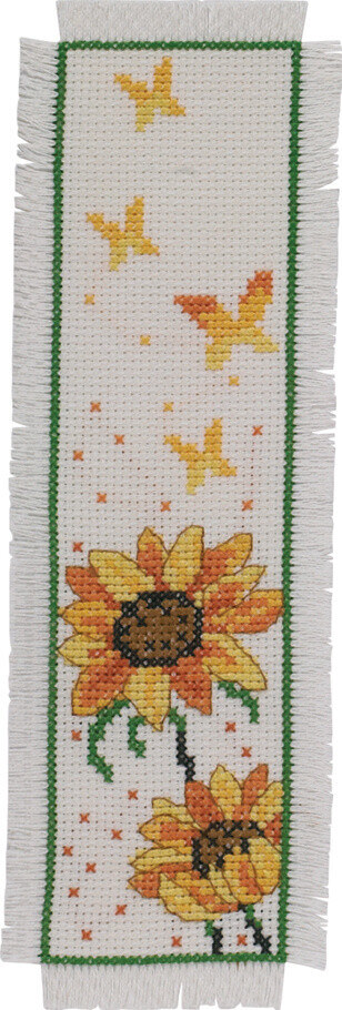 Embroidery Kit Sunflowers 7 x 22 cm / 2.76 x 8.66 in