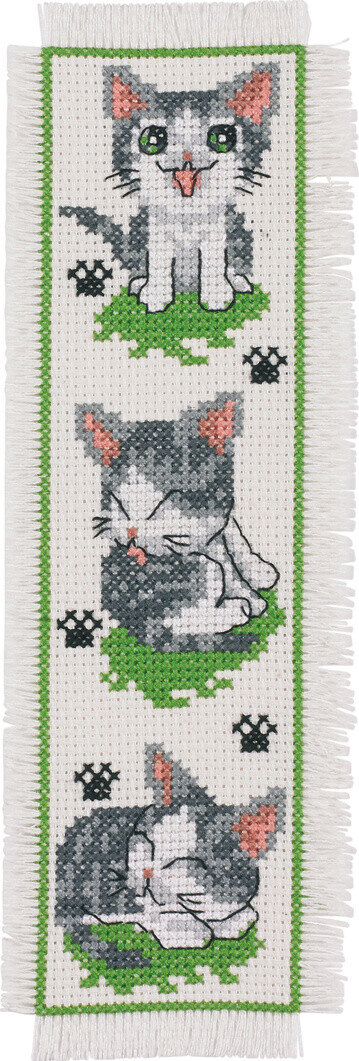 Embroidery Kit Kitten 7 x 22 cm / 2.76 x 8.66 in