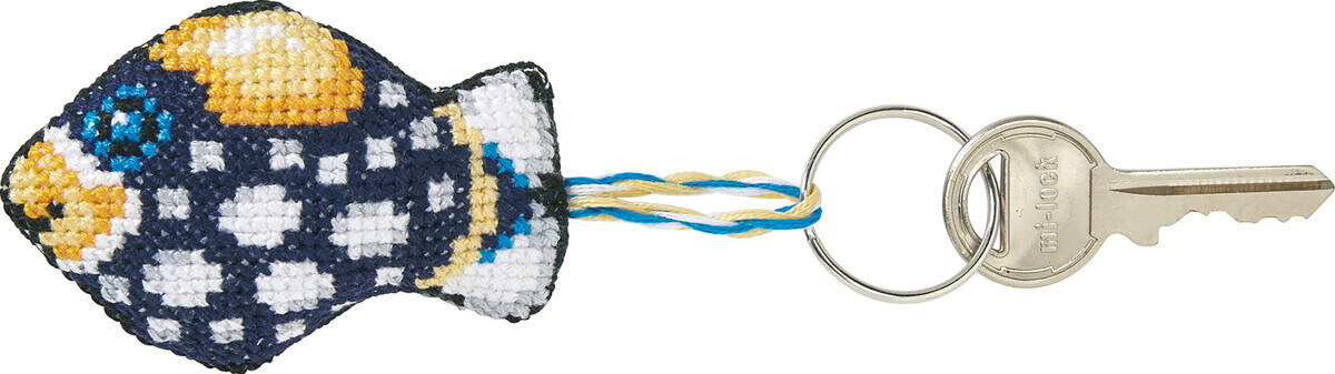 Embroidery Kit Clown triggerfish 7 x 5 cm / 3 x 2 in