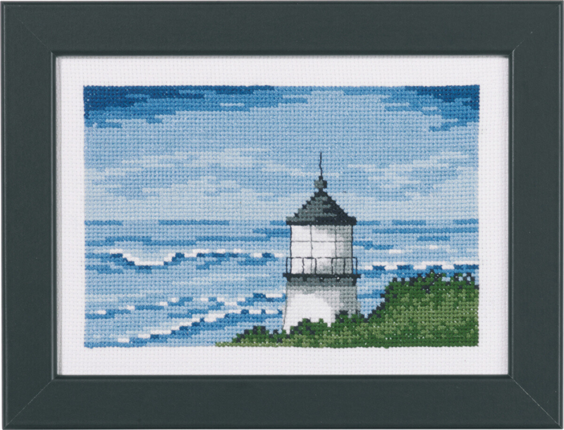 Embroidery Kit Lighthouse 18 x 13 cm / 7 x 5 in