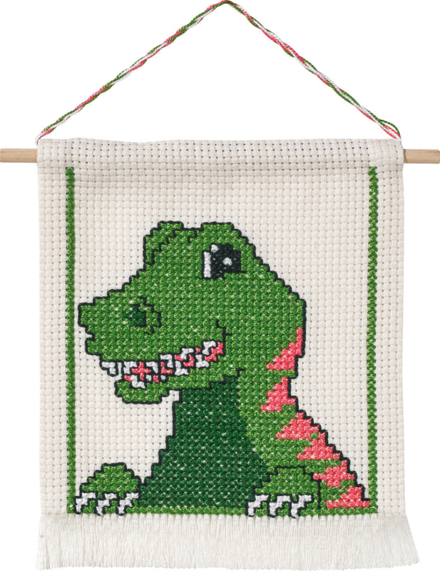 Embroidery Kit MFK Dinosaur M5119/18 16 x 18 cm / 6 x 7 in