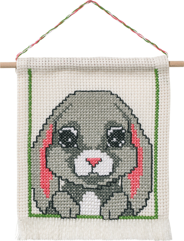 Embroidery Kit MFK Rabbit M 5119/18 16 x 18 cm / 6 x 7 in