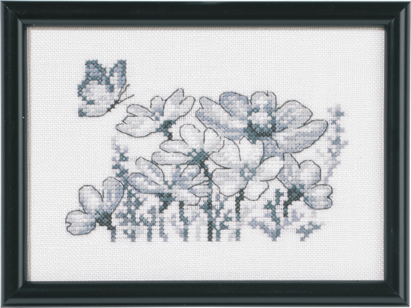 Embroidery Kit Daisies 12 x 17 cm / 4.72 x 6.69 in