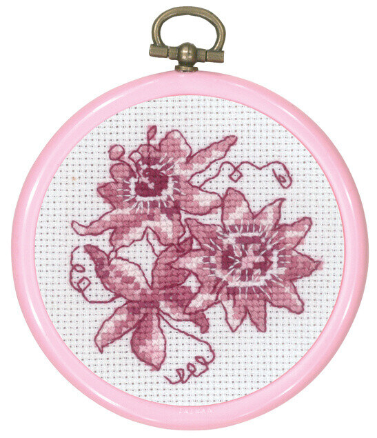 Embroidery Kit Rosa Passiflora 8 Ø cm / 3.15 Ø in dia.