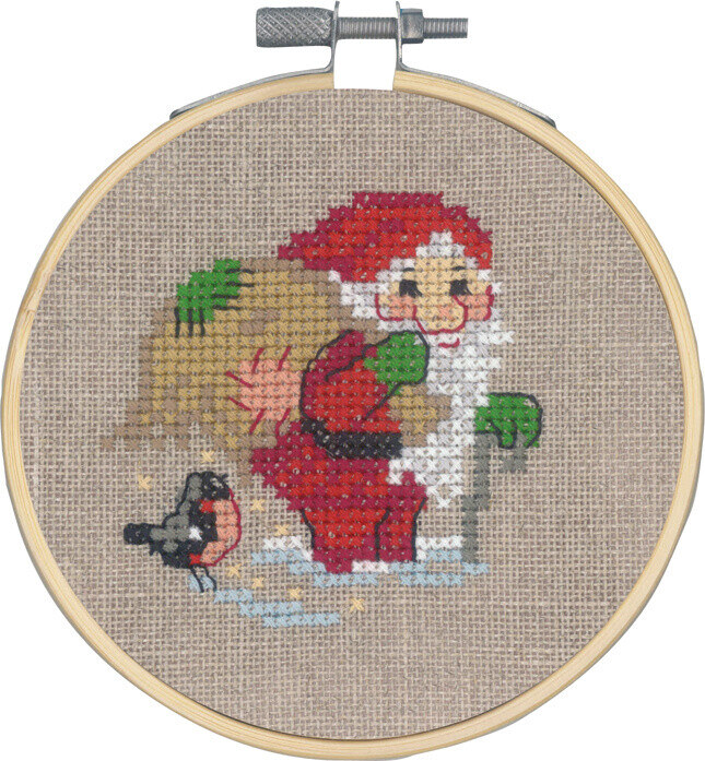 Embroidery Kit Elf gift sack m 5810/10 10Ø / 4 in dia.