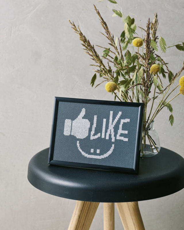 Embroidery Kit Like!! 18 x 13 cm / 7.09 x 5.12 in