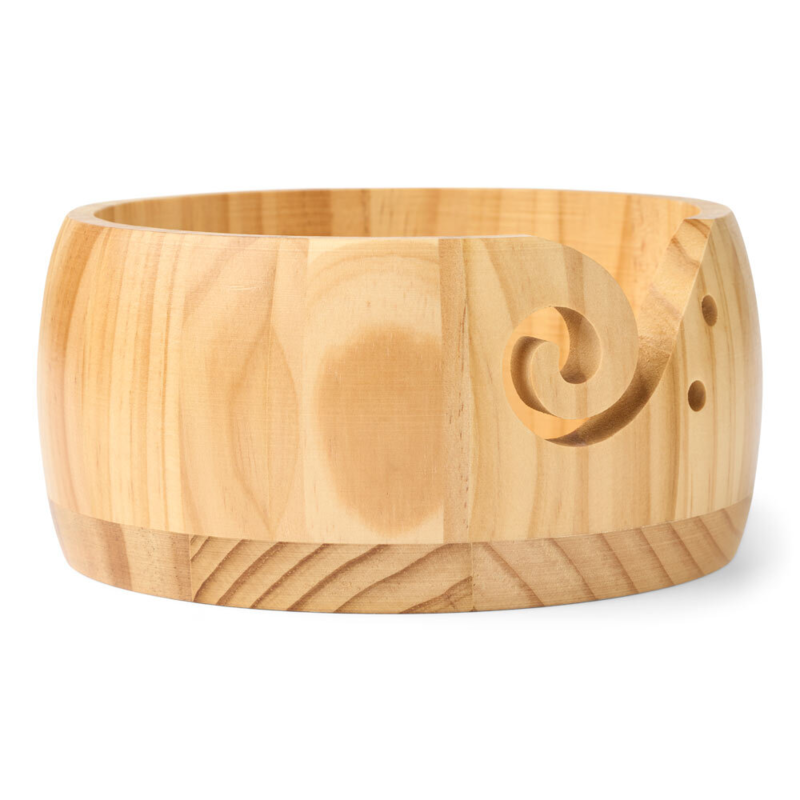 HobbyArts Yarn Bowl, Light Wood, 8x13 cm