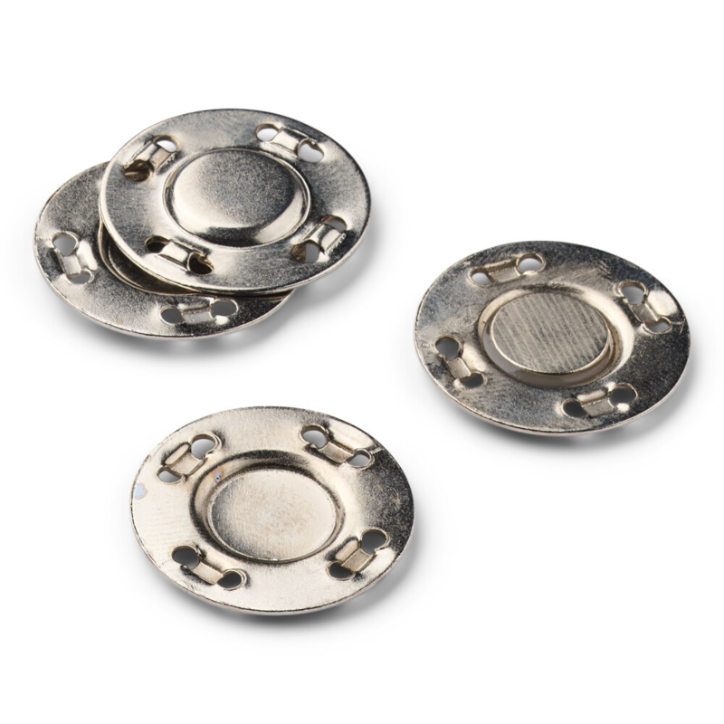 LindeHobby Magnetic Buttons, Silver, 20 mm, 2 Sets