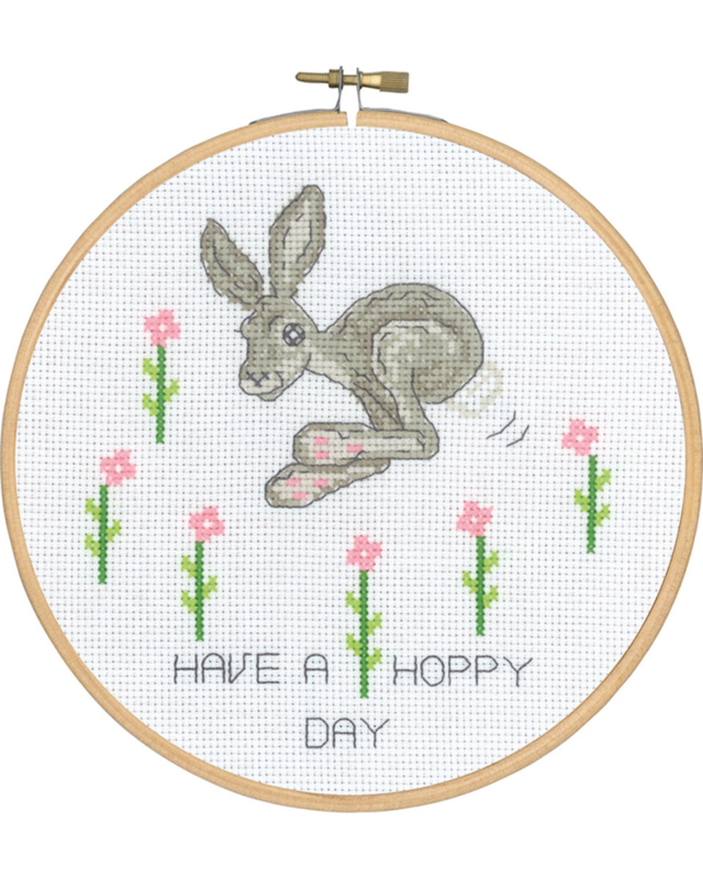 Embroidery Kit Have a happy day 5810/18 18 Ø / 7.09 in dia.