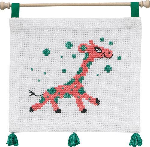 Embroidery Kit MFK Giraffe 22 x 19 cm / 9 x 7 in