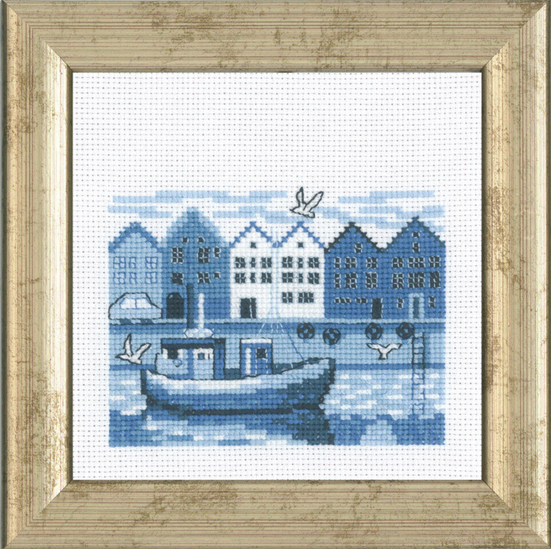 Embroidery Kit The Harbor R5995 12 x 12 cm / 5 x 5 in