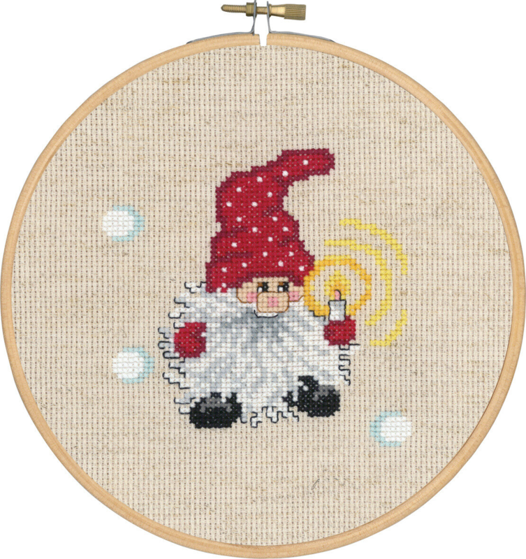 Embroidery Kit Elf with Light with 5810/18 18 cm/7.09 in dia.
