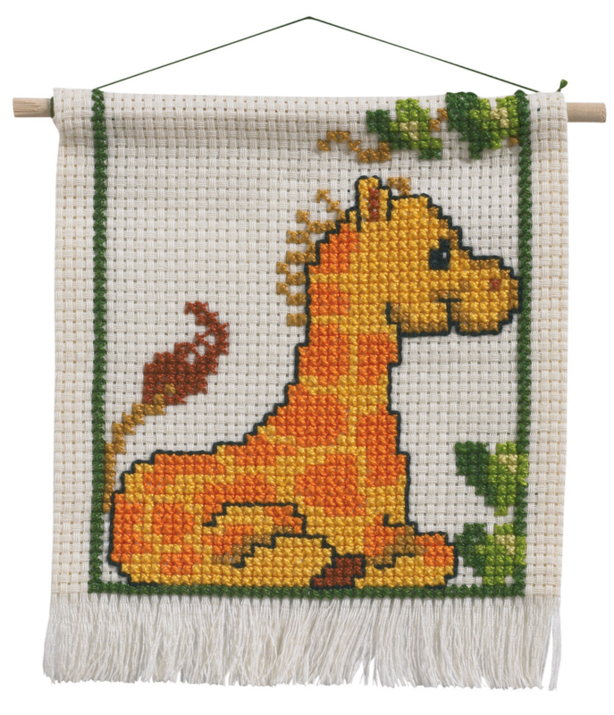 Embroidery Kit MFK Giraffe 16 x 18 cm / 6.30 x 7.09 in with 5119/18