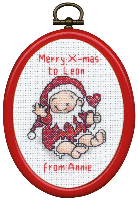 Embroidery Kit Sitting elf w/5961/30 7 x 9 cm / 3 x 4 in