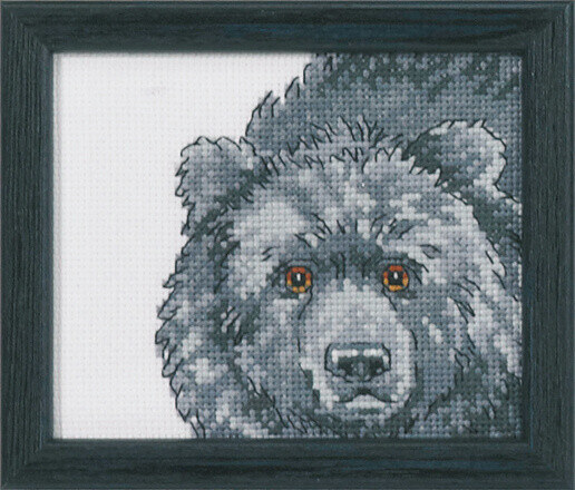 Embroidery Kit Bear R5497 9 x 11 cm / 3.54 x 4.33 in
