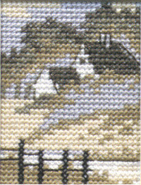 Embroidery Kit House 5 x 6.5 cm / 2 x 3 in