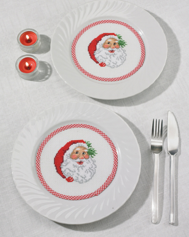 Embroidery Kit Santa Claus decanter Ø16 cm / 6.30 in