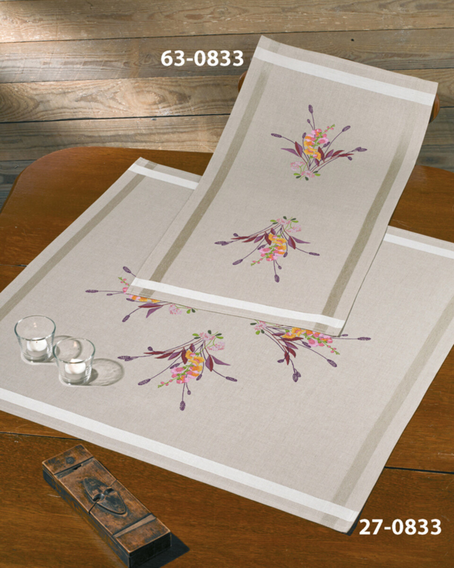 Embroidery Kit Dragon Flower 80 x 80 cm / 31 x 31 in