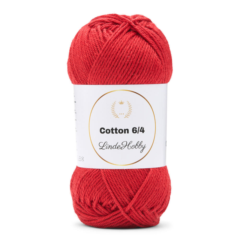 LindeHobby Cotton 6/4 085 Rosso