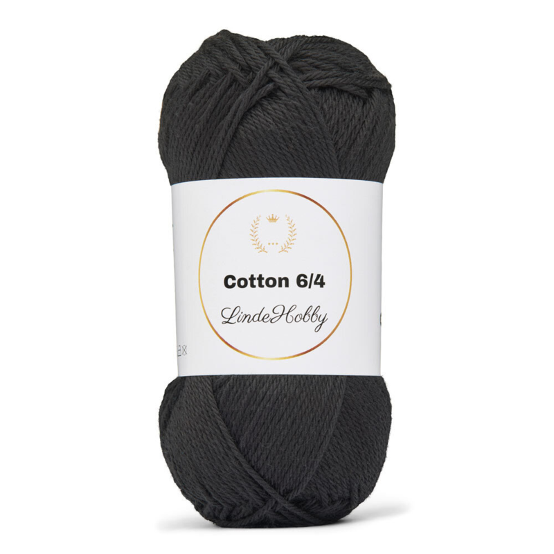 LindeHobby Cotton 6/4 108 Nero TX