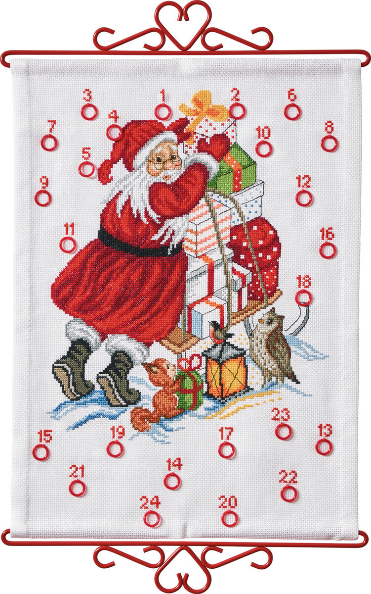 Embroidery Kit Santa Claus & gifts B5125/32 32 x 44 cm / 12.6 x 17.32 in