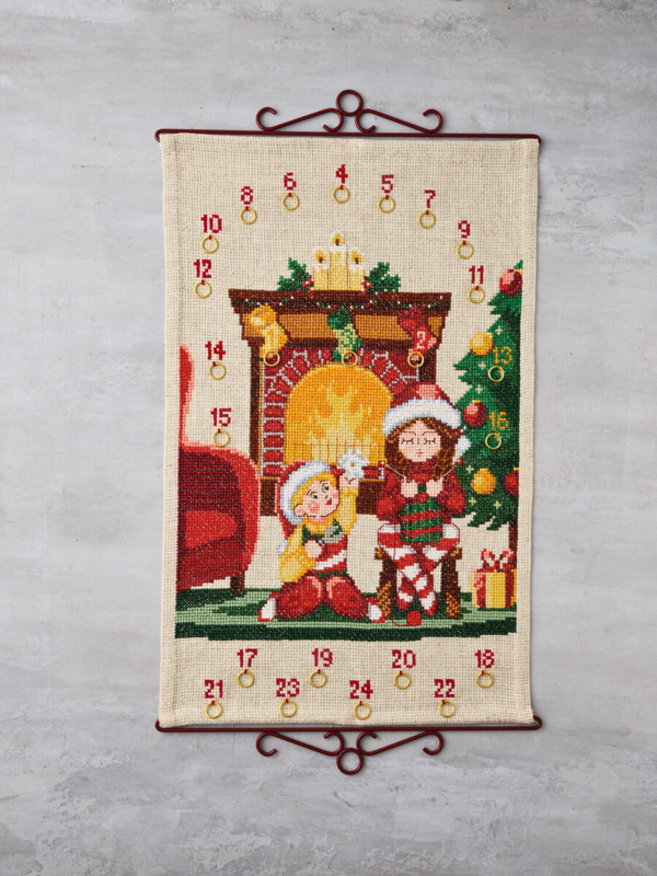 Embroidery Kit Children by Fireplace 5135/40 40 x 62 cm / 15.75 x 24.41 in