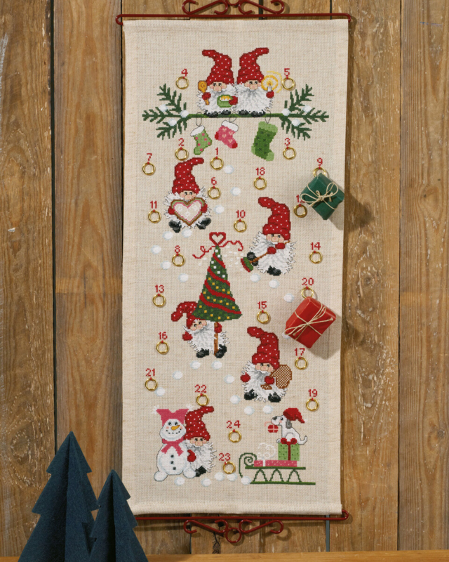 Embroidery Kit Christmas Fun B/5135/32 32 x 71 cm / 12.6 x 27.95 in