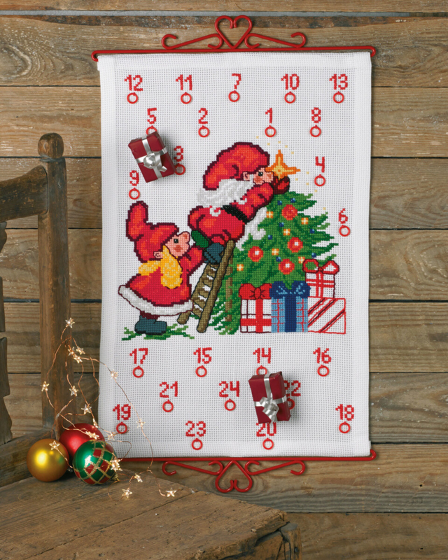 Embroidery Kit Elves decoration wood 5125/38 38 x 56 cm / 14.96 x 22.05 in