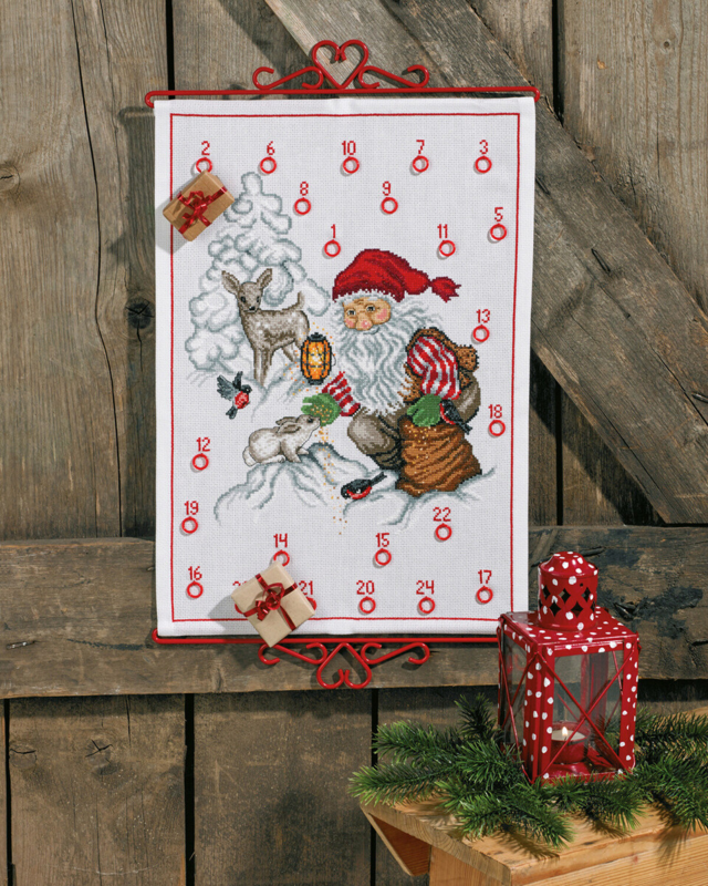 Embroidery Kit Santa Claus Feeding B 5125/35