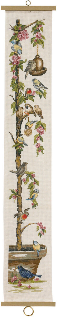 Embroidery Kit Cherry Tree B 5205/16 16 x 96 cm / 6.30 x 37.80 in