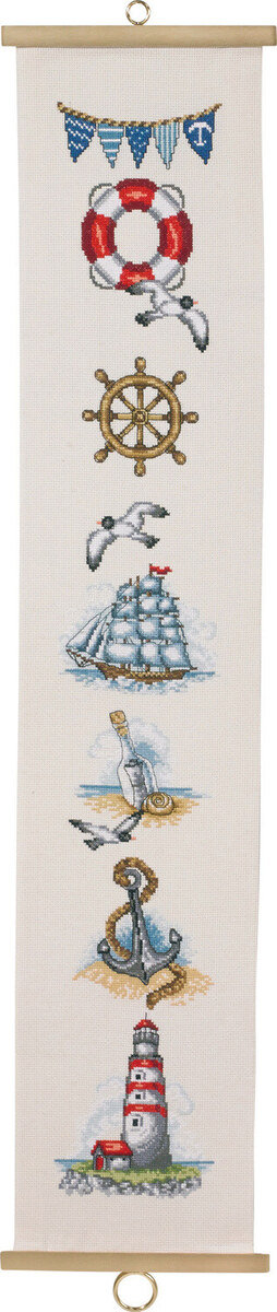 Embroidery Kit Maritime B5159/18 bell pull 18 x 90 cm / 7 x 35 in