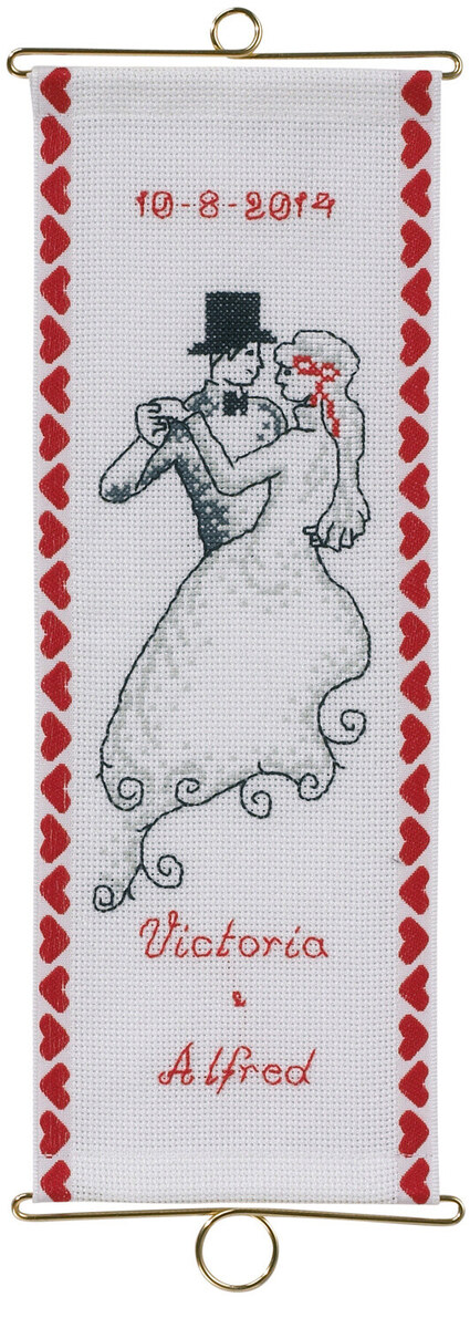 Embroidery Kit Wedding M5188/12 12 x 33 cm / 4.72 x 12.99 in