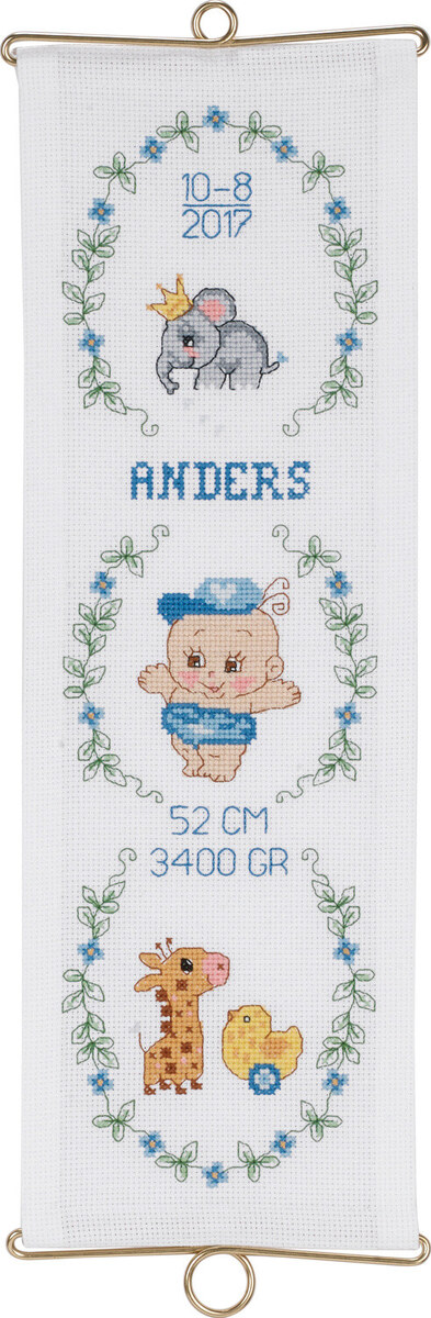 Embroidery Kit Anders w/5188/14 14 x 42 cm / 6 x 17 in