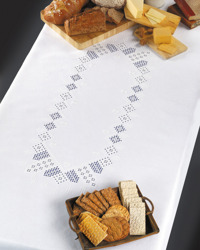 Embroidery Kit White on White 140 x 215 cm / 55 x 85 in