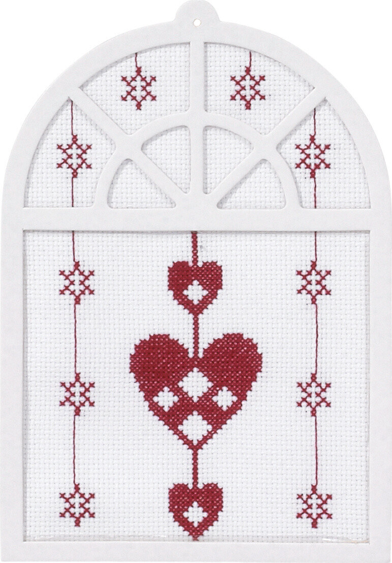 Embroidery Kit Hearts 15 x 20 cm / 5.91 x 7.87 in
