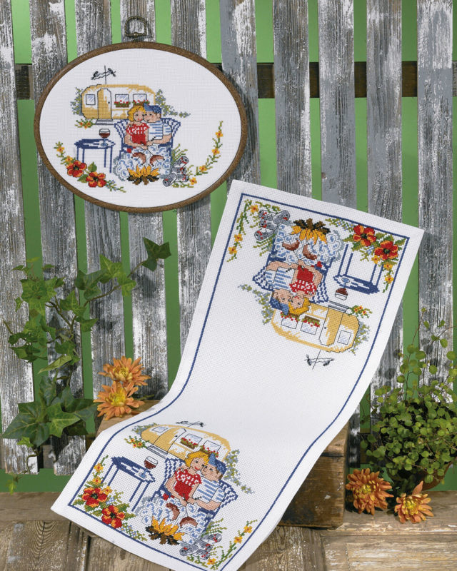 Embroidery Kit Sausage Party 26 x 60 cm / 10.24 x 23.62 in