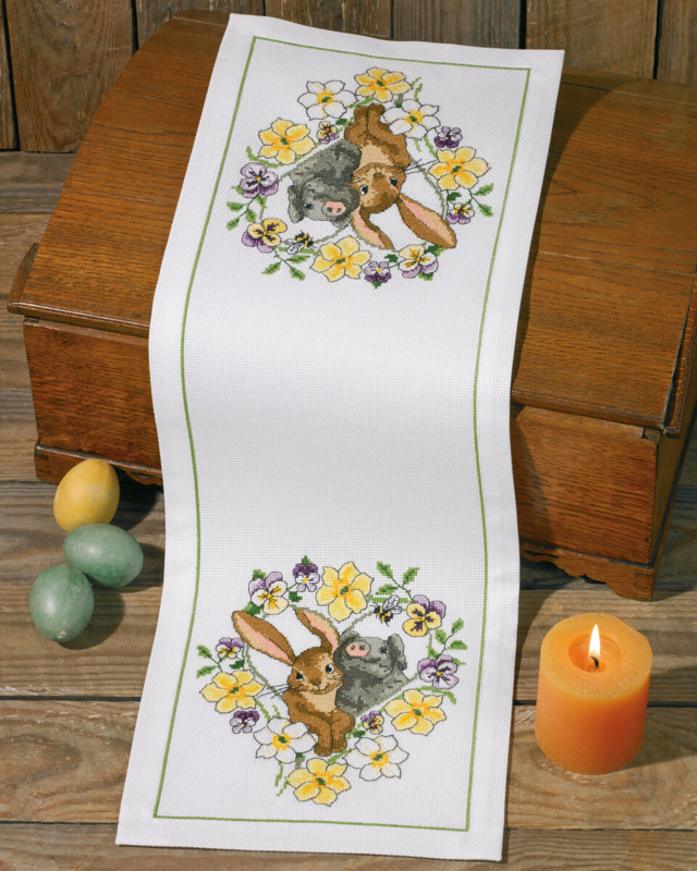 Embroidery Kit New Friends 24 x 68 cm / 9 x 27 in