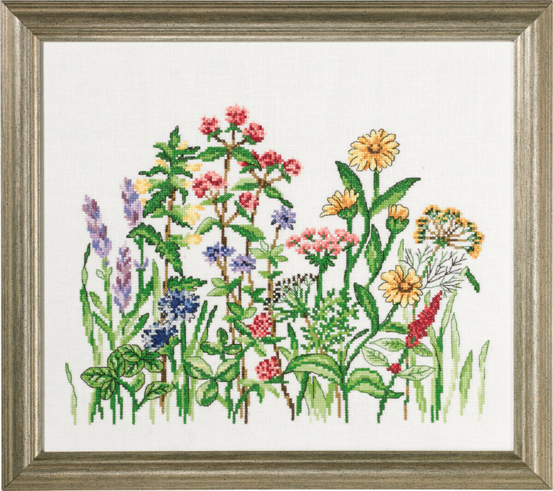 Embroidery Kit Herbs R 5379 38 x 33 cm / 14.96 x 12.99 in