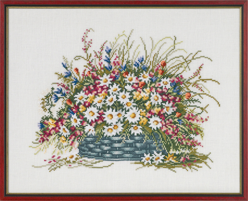 Embroidery Kit Late Summer Basket 40 x 32 cm / 15.75 x 12.60 in
