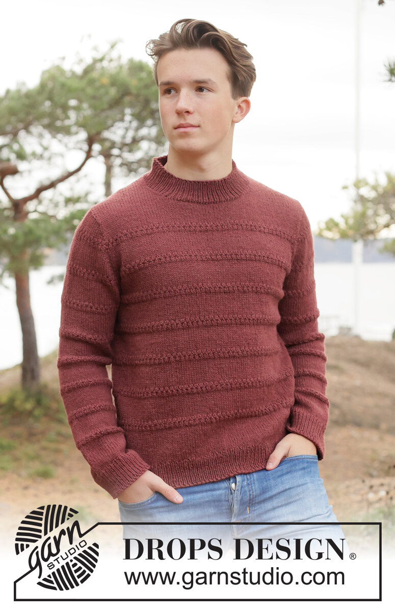 260-38 Twilight Ridge Sweater by DROPS Design