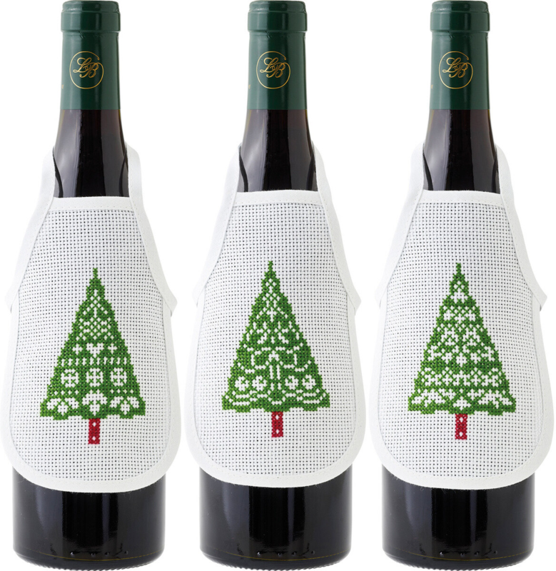 Embroidery Kit Christmas Trees 10 x 15 cm / 4 x 6 in