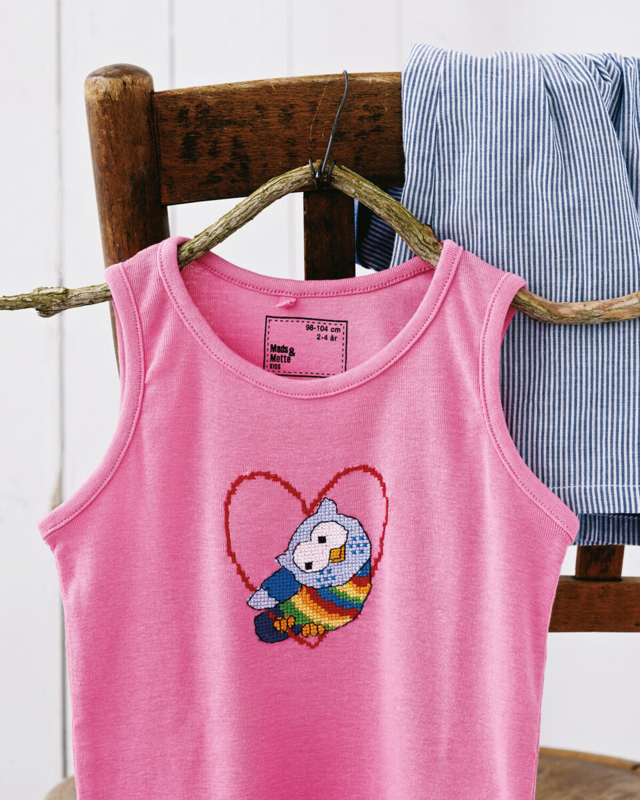 Embroidery Kit Owls 10 x 10 cm / 4 x 4 in