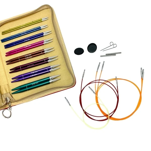 KnitPro Zing Interchangeable Circular Needle Set Deluxe