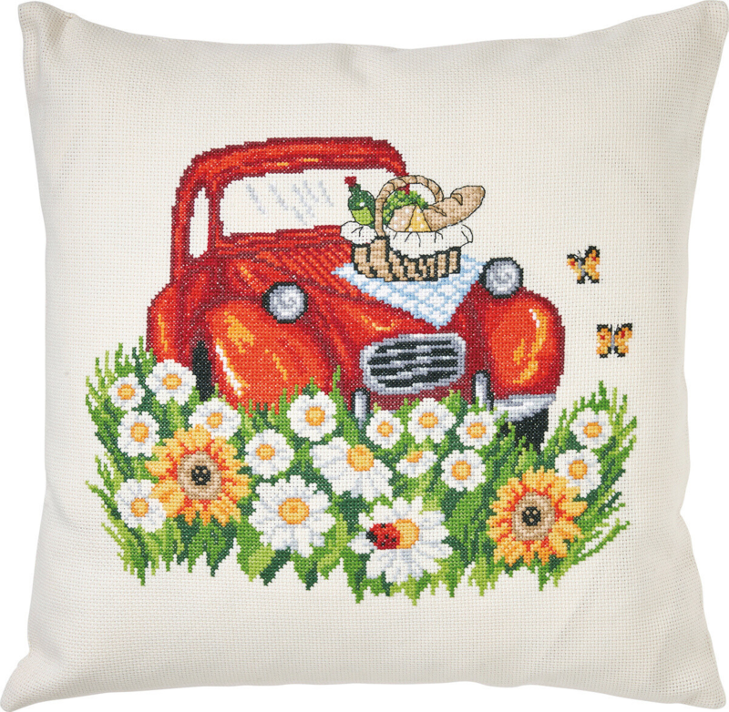 Embroidery Kit 2 CV 38 x 38 cm / 15 x 15 in