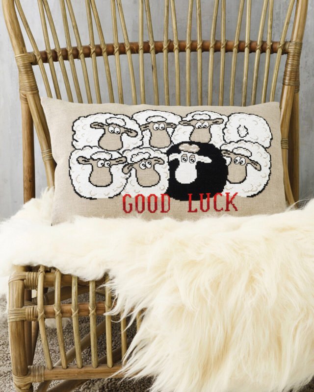 Embroidery Kit Good luck 58 x 40 cm / 22.83 x 15.75 in
